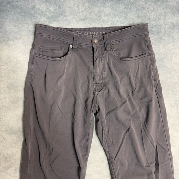 Prana Men’s Cargo Hiking Pants Gray 32x30 Straight Leg Outdoor Pockets - Picture 2 of 16